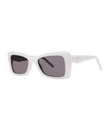 Vera Wang Loop Sunglasses Sun Glasses White Authentic New 54mm Women - €228,18 EUR