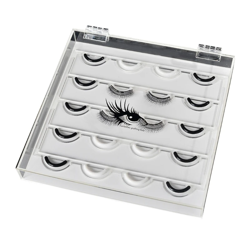 Ge box makeup display container false eyelashes organizer eyelash grafting lashes holde thumb200