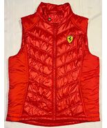 Ferrari Scuderia Puffer Vest Mens Small ( Fits Women's Med/Lg)  Zip Fron... - $49.00