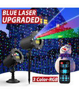 Snowflake Projector Lights, Rotating LED Projection Light, Snowfall Land... - $901.78 MXN