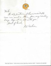 Red Cochran Signed Handwritten Letter Packers - £38.65 GBP