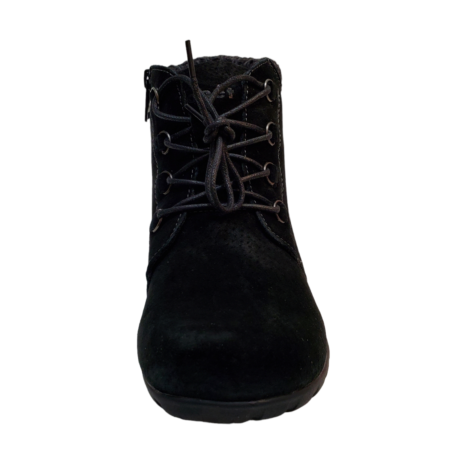 Bottines Propet Gwen à Talon Compensé – Cuir Suédé Taupe, Taille 8 US Medium