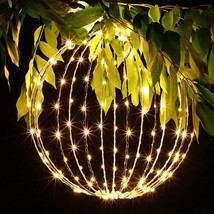 Lighted Christmas Outside Yard Decorations LED Outdoor Hanging Ball Garden Xmas - £51.80 GBP