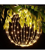 Lighted Christmas Outside Yard Decorations LED Outdoor Hanging Ball Gard... - £51.52 GBP