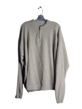 Tommy Bahama Pullover Quarter Zip Sweater Tan Mens Size Xl - £15.03 GBP