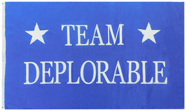 Trump 2024 Team Deplorable Premium Quality 100D Poly Nylon 3X5 Flag Banner - £15.72 GBP