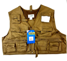 Vintage Texsport Fishing Vest Men’s Size Large Hunting Brown Khaki New T... - $22.43