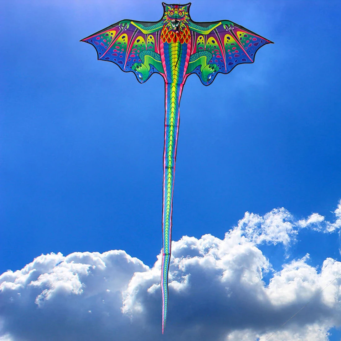 3D Dragon Flying 1.6m Kite With 50 Meter Kite Line Cartoon Golden Eagle Kite - £10.89 GBP+