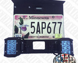 Premium Humvee Rear License Plate Mount Frame + 3 Light - Reverse-
show ... - $129.95