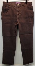 L) Women&#39;s Gloria Vanderbilt Amanda Brown Jeans Pants Size 16 Short - $14.84