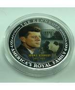 AMERICAN MINT JOHN F KENNEDY COIN 2009 royal family silver cu plate pres... - £15.70 GBP