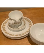 Corelle Pyrex Butterfly Gold Yellow Flower Replacement Dishes Vintage Pl... - $46.64 MXN+