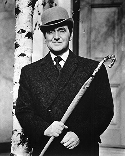 Primary image for The Avengers Patrick Macnee Umbrella & Hat 16X20 Canvas Giclee