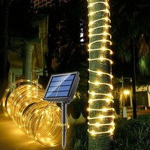 Solar Rope Light Waterproof Ip65 39Ft 100Leds Outdoor Led For Party Gard... - £19.66 GBP