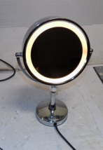 Conair Polished Chrome Touch Control Lighted Makeup Mirror 2 Sided - $32.32