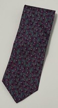 Kenneth Roberts Neck Tie Necktie 100% Silk Handmade Purple Pears Leaves ... - $7.95