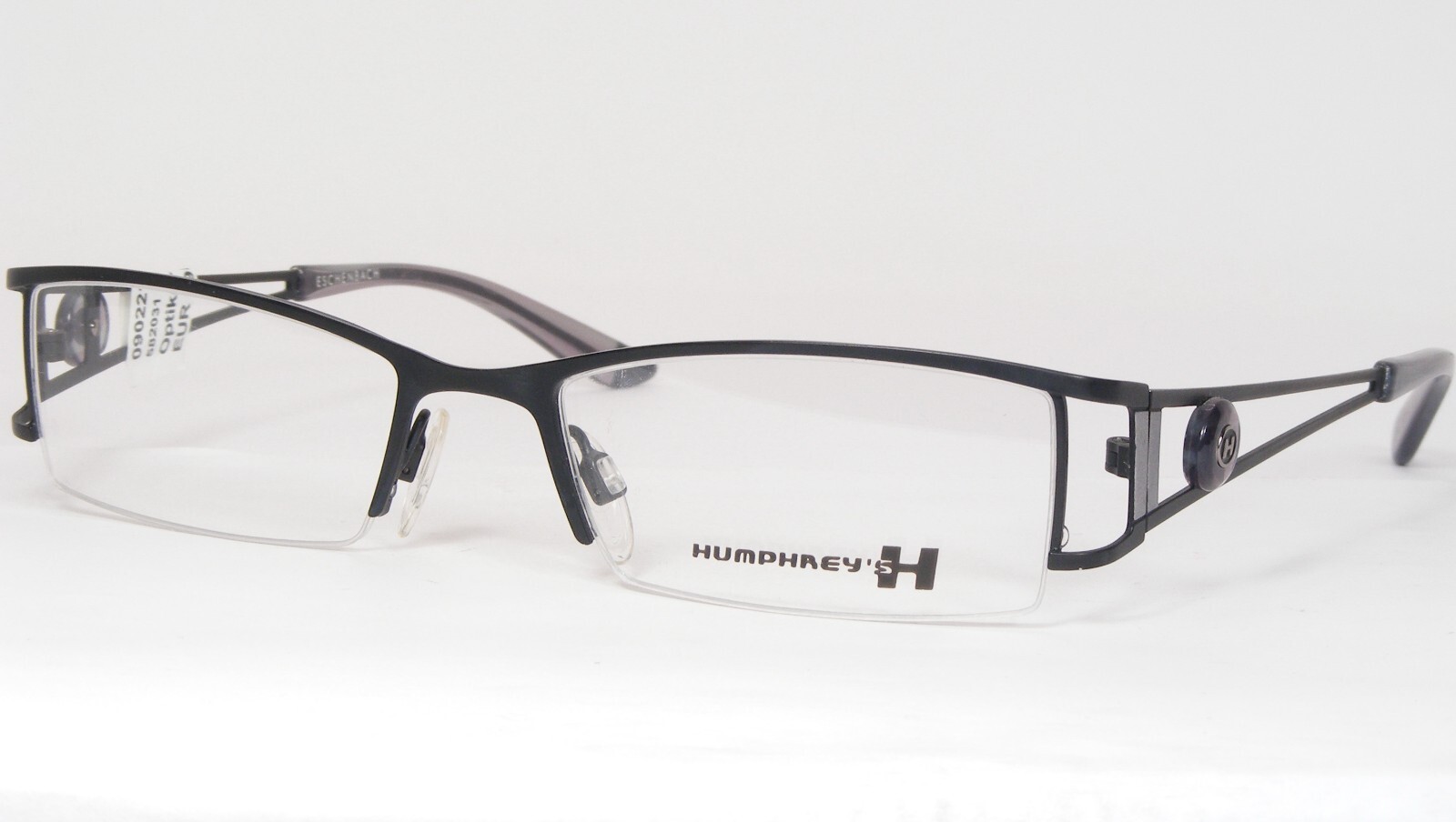 Humphrey&#39;s Eschenbach 582031 17 Nero Opaco/Argento Unico Vista 49-17-135 - $135.61