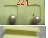 Earrings   224 pierced pearl like beads 4 mm thumb155 crop