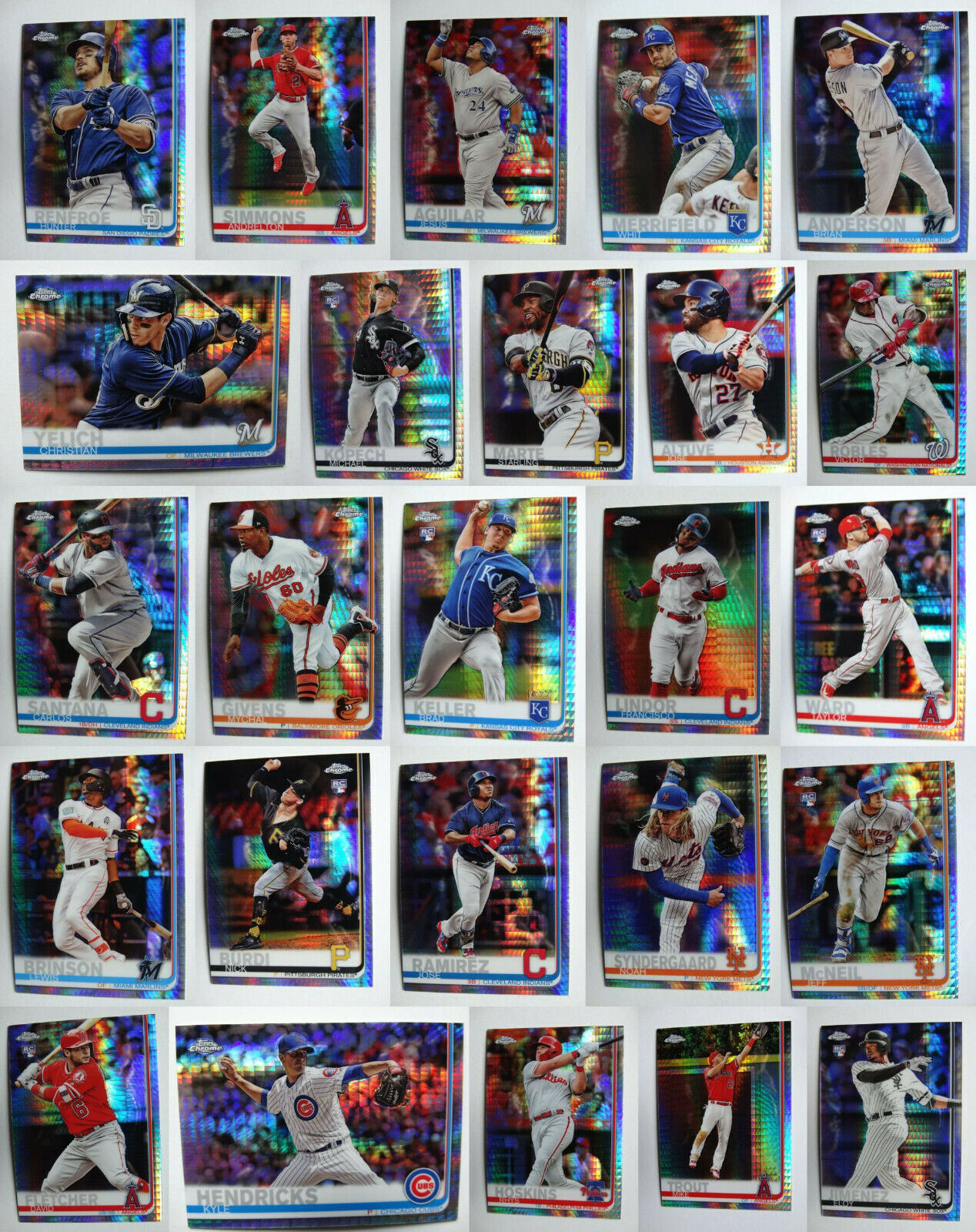 Primary image for 2019 Topps Chrome Prism Refractor Baseball Cards Complete Your Set U Pick 1-204