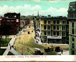 Vtg Postcard 1910s Binghamton NY New York Court Street Looking West UNP - $12.42