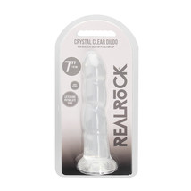 Non Realistic Dildo With Suction Cup 7&quot; Transparent - $245.46 MXN