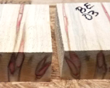 TWO FLAME BOXELDER BOWL BLANKS LATHE TURNING BLOCKS LUMBER 6&quot; X 6&quot; X 3&quot; ... - £31.61 GBP