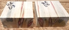 Two Flame Boxelder Bowl Blanks Lathe Turning Blocks Lumber 6&quot; X 6&quot; X 3&quot; Be 03 - £31.61 GBP