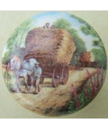 Cabinet Knobs Knob w/ Draft Horse hauling hay - $7.13 CAD