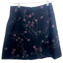 First Option Y2K Skirt Cut Out Floral Black Hot Pink Size 14 Whimsigoth ... - $948.58 MXN