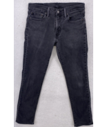 Levi’s 511 Jeans Men&#39;s Size 32x31 Black Pants Slim Leg Denim Flex Dark Wash - £13.23 GBP