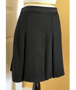 THE LIMITED Light Black Short Pleated Flared Skirt w/ Grosgrain Ribbon (... - $19.50