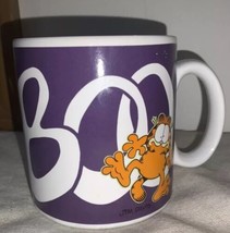 Garfield vintage Coffee Cup Mug Purple Boo Jim Davies 12 Oz 1978 Halloween - $24.74