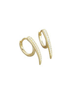 Anyco Earrings Gold Plated European Bohemian Unique Charm Punk Spiked Fo... - €28,72 EUR