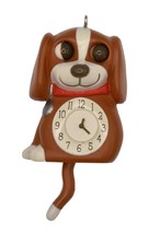 Hallmark Keepsake 2.1&quot; Miniature Christmas Ornament 2021, Mini Lil&#39; Puppy Clock - £13.28 GBP