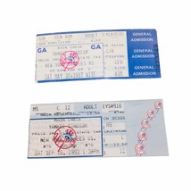Vintage LOT of (2) New York Yankees MLB Ticket Stubs 1987 &amp; 1993  McGwire Rookie - £52.34 GBP