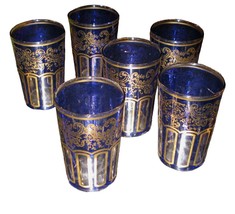 Moroccan Tea Glasses, Moroccan Tea Cups Set of 6, Moroccan mint tea tea glasses - £27.92 GBP