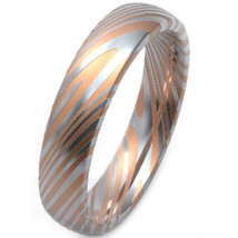 COI Tungsten Carbide Damascus Wedding Band Ring - TG3752BB  - £31.38 GBP