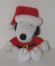 Peanuts SNOOPY Santa Claus Christmas Plush Stuffed Toy 8 Inch - £7.78 GBP