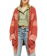 Free People OB1072401 Southport Oversized Beach Cardigan Blushes Combo (... - $140.20 CAD