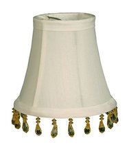 Royal Designs Pleated Empire Chandelier Lamp Shade, Beige, 2&quot; x 3.5&quot; x 3... - £12.54 GBP