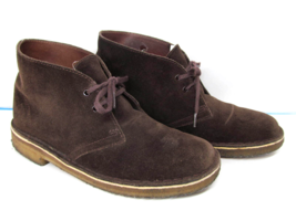 Clarks Originals Womens Brown Nubuck Desert Boot Natural Crepe Sole  US ... - $32.00