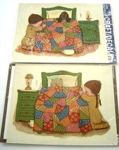 Vintage Meyercord Decals  Night Time Prayers Girl and Boy Decorative Transfers - £18.15 GBP