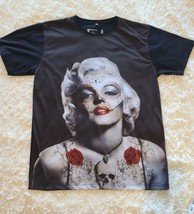 Brooklyn Mint Marilyn Monroe XL Black T-Shirt Sugar Skull - £8.75 GBP