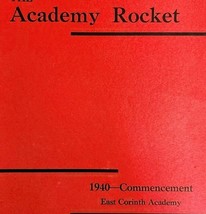 East Corinth Academy Rocket 1940 Maine Publication Commencement Book PB ... - $37.50