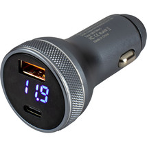 Sea-Dog Round USB  USB-C Power Plug w/Voltmeter [426514-1] - £18.17 GBP