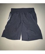 Under Armour Loose Boys Shorts YMD Black With 2 Pockets Logo On Leg - $17.82