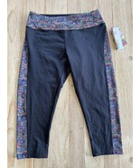 LuLaRoe Jade Capri Compression Moisture Wicking Leggings NEW MEDIUM Black - £26.16 GBP