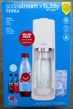 Sodastream Terra Sparkling Water Maker CQC  X Bubly Bundle Black or White - £79.89 GBP