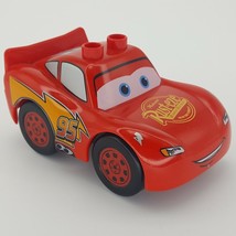 Lego Duplo Disney Pixar Cars Lightning McQueen Rust-Eze Pattern Red Rally Wheels - £5.40 GBP