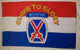10th Mountain Division Flag 3x5 ft United States US Army Climb to Glory Tenth - £15.73 GBP